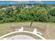 Aerial view of the dog park in the community, featuring fenced-in areas and benches at 1181 Welch Hill Cir, Apopka, FL 32712