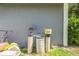 Exterior view of a water filtration system next to a house with a gray painted wall at 1460 Spring Ridge Cir, Winter Garden, FL 34787