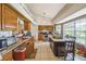 Kitchen with island, stainless steel appliances, and lots of natural light at 1460 Spring Ridge Cir, Winter Garden, FL 34787