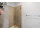 The bathroom has a glass-enclosed tile shower and sleek fixtures at 150 E Robinson St # 16B-2 1605, Orlando, FL 32801