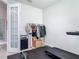 Home gym space with workout equipment, full mirror, and ample natural light at 200 Azure Mist Way, Daytona Beach, FL 32124