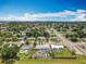 Panoramic aerial view showcasing the neighborhood with lush greenery, homes, and a clear blue sky at 4021 Queen Anne Dr, Orlando, FL 32839