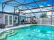 Relaxing enclosed pool with outdoor dining area, perfect for entertaining or enjoying a quiet swim at 4021 Queen Anne Dr, Orlando, FL 32839
