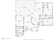 Detailed floor plan showcasing layout with primary bedroom, living room, kitchen, and screened patio/pool at 529 Quail Down Dr, Debary, FL 32713