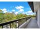 A spacious balcony provides serene outdoor views and fresh air at 530 E Central Blvd # 406, Orlando, FL 32801