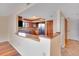 Inviting kitchen features a breakfast bar, wood cabinets, and stainless steel appliances at 530 E Central Blvd # 406, Orlando, FL 32801