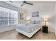 Bright bedroom with natural light, comfortable bed, and stylish bedside lamps and neutral decor at 1375 Tuscana Ln # 1102, Davenport, FL 33896