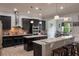 Spacious kitchen with dark cabinets, stainless steel appliances, and a breakfast bar at 14357 United Colonies Dr, Winter Garden, FL 34787