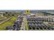 Aerial view of a residential neighborhood near a school zone at 16055 Silver Brook Way, Winter Garden, FL 34787