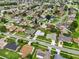 Aerial view of a residential neighborhood featuring tree-lined streets at 1616 Golden Poppy Ct, Orlando, FL 32824