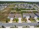 An aerial view showing many homes in the community, offering a sense of neighborhood living at 1791 Hackberry St, Clermont, FL 34715