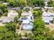 Charming home featuring a screened-in pool, solar panels, mature trees, and a convenient driveway at 1872 Wayside Dr, Orlando, FL 32818