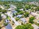 Charming home featuring a screened-in pool, solar panels, lush greenery, and mature trees at 1872 Wayside Dr, Orlando, FL 32818