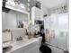 Bathroom with white vanity and enclosed shower at 1872 Wayside Dr, Orlando, FL 32818