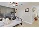 Bedroom with hardwood floors and views of the rest of the home at 1913 Lazy Oaks Loop, St Cloud, FL 34771