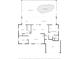 Layout showing the bedrooms, primary bedroom, wet bar, swimming pool, screened porch, garage, kitchen, dining area and sitting room at 2562 Sheffield Dr, Deltona, FL 32738