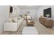 Comfortable living room with plush seating, neutral decor, modern furnishings, and soft carpeting at 3018 Bargate St, Orlando, FL 32824