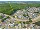 A high angle shot of the home in a well-planned community near a pond and green spaces at 3029 Bransbury Ct, Kissimmee, FL 34747