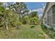The backyard features lush greenery, ample space, and charming details, perfect for outdoor relaxation and activities at 3029 Bransbury Ct, Kissimmee, FL 34747