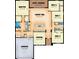 Detailed floor plan showcasing the layout of the house, including 4 bedrooms, great room, and a garage at 30369 Apricot Ave, Eustis, FL 32736