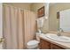Traditional bathroom with a shower-tub combination and vanity with ample counter space at 636 Grand Canal Dr, Kissimmee, FL 34759