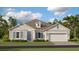 Charming one-story home with neutral siding, blue shutters and a well-manicured lawn at 809 Tundra Loop, Groveland, FL 34736
