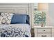 Bright and inviting main bedroom featuring comfortable bedding and a nightstand with a lamp at 8612 Summerville Pl, Orlando, FL 32819