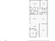 Floor plan layout of a one-story home with multiple bedrooms, bathrooms, a kitchen, and living spaces at 6231 Atkinson Ln, The Villages, FL 32163