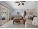 Living room with view of the outdoor patio and dining area at 1107 Almond Tree Cir, Orlando, FL 32835