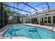 Beautiful screened-in pool with a patio area perfect for outdoor entertaining and relaxation at 1107 Almond Tree Cir, Orlando, FL 32835