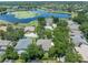 Aerial view of the neighborhood featuring a lake at 1515 Cherry Lake Way, Lake Mary, FL 32746