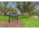 Sawyer Lake Park community sign surrounded by lush landscaping and mature trees at 1515 Cherry Lake Way, Lake Mary, FL 32746