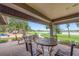 Outdoor patio with several seating options, a playground and a green space in a community at 1515 Cherry Lake Way, Lake Mary, FL 32746