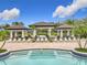 Relaxing poolside lounge area with covered pavilions and ample seating for residents and guests at 2528 Double Tree Pl, Oviedo, FL 32766