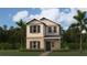 Charming two-story home with a landscaped yard and craftsman-style architecture at 2883 Transformation Way, Clermont, FL 34714