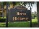 Johns Lake Pointe Heron Hideaway community sign with lush landscaping at 319 Morning View Dr, Winter Garden, FL 34787