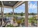 Balcony overlooking the lake and golf course at 4031 Bermuda Grove Pl, Longwood, FL 32779