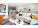 Spacious living area that seamlessly connects to the kitchen and dining, with modern furniture and stylish decor at 1315 Tarflower Dr, Winter Springs, FL 32708