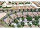 Aerial view of a residential neighborhood featuring houses with private pools at 1478 Moon Valley Dr, Davenport, FL 33896