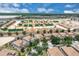 Aerial view of a residential construction site, displaying the progress of new homes being built in the community at 1478 Moon Valley Dr, Davenport, FL 33896