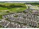 Expansive aerial view showcases the community's harmonious blend of green spaces, modern homes, and scenic roadways at 14955 Lebeau Loop, Winter Garden, FL 34787