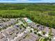 A beautiful aerial view of a community with a pool, lush green spaces, trees and well-designed street layouts at 14955 Lebeau Loop, Winter Garden, FL 34787