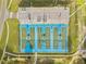 Overhead view of community basketball courts featuring updated landscaping and parking at 17762 Sw 33Rd Ter, Ocala, FL 34473