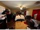 Spacious bedroom with ceiling fan and natural light at 25824 Shawnee St, Sorrento, FL 32776