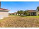 Nice backyard with well kept lawn and trees at 441 Caraway Dr, Kissimmee, FL 34759