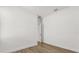 Empty bedroom with closet space and wood-look flooring at 441 Caraway Dr, Kissimmee, FL 34759