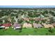An aerial shot showcasing neatly arranged homes with landscaped yards, creating a serene suburban atmosphere at 453 Sorrento Rd, Kissimmee, FL 34759
