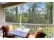 Inviting screened-in porch offering a peaceful view of the lush backyard greenery at 707 Evening Sky Dr, Oviedo, FL 32765