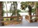 Scenic dock overlooking a serene lake, framed by lush trees and vegetation at 1108 Northlake Dr # 1108, Sanford, FL 32773