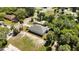 Aerial shot showing the house situated on a lot with trees and ample yard space at 1119 W 7Th St, Sanford, FL 32771
